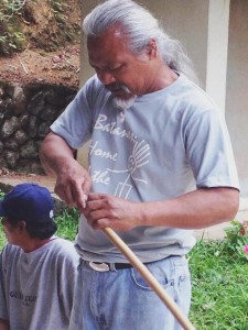 Dr. Beni Sokkong making a tongali